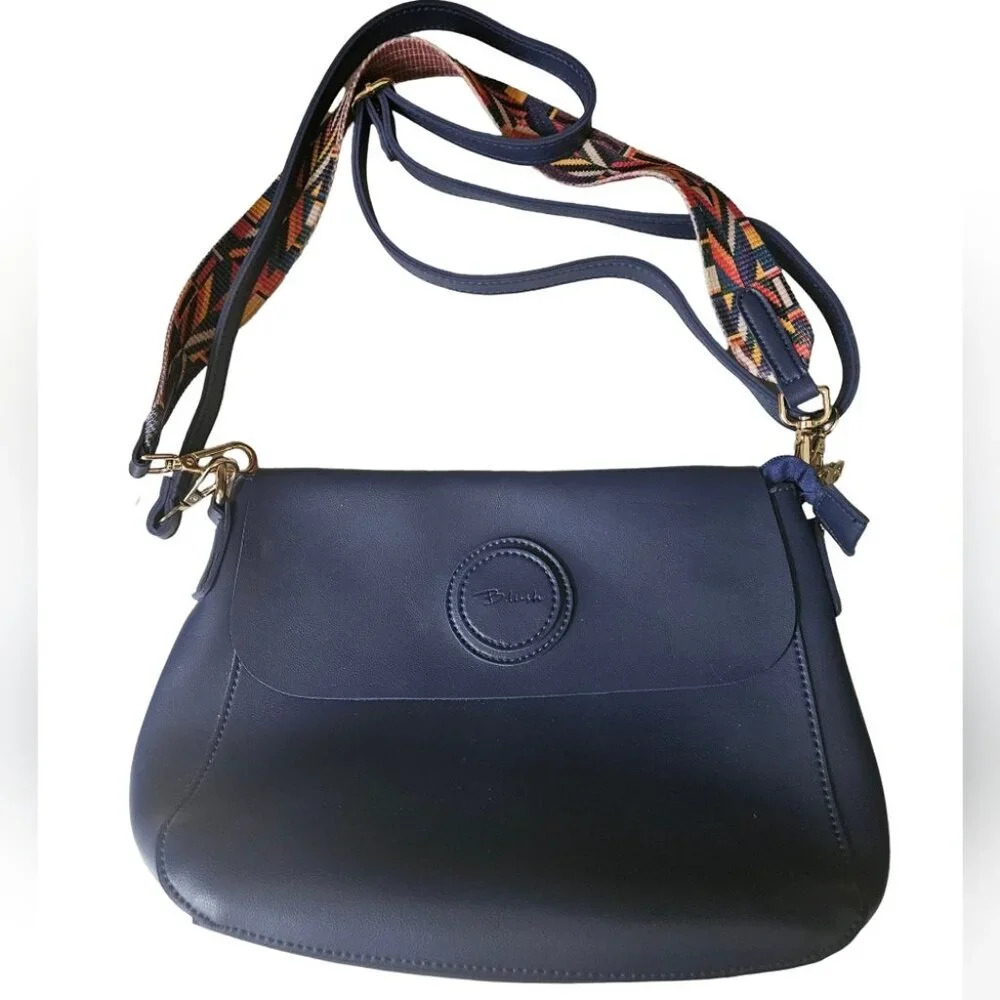 B. lush by Passion Vegan Leather Shoulder Bag with Double Strap/ Lanyard - Picture 3 of 14